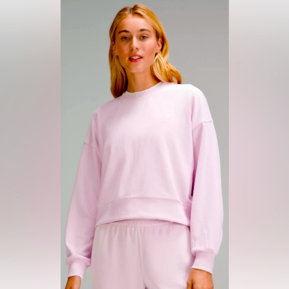 Lululemon Ribbed Softstreme Perfectly Oversized Cropped Crew